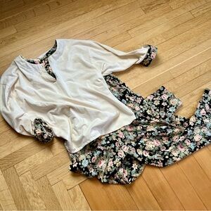Vintage 80s floral co ord L